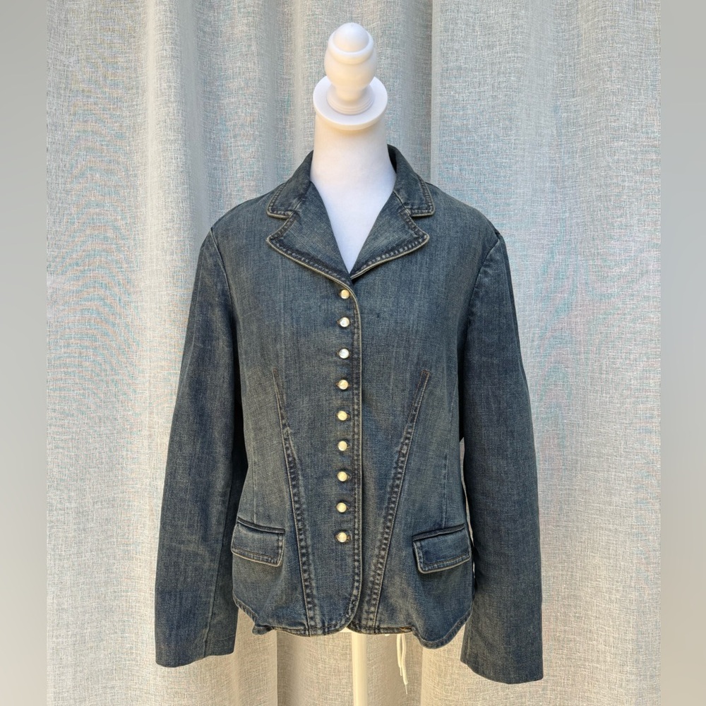 Vintage Lauren Jeans Co. blue Jean button down jacket